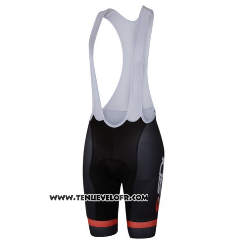 2016 Maillot Ciclismo Castelli SIDI Noir et Rouge Manches Courtes et Cuissard
